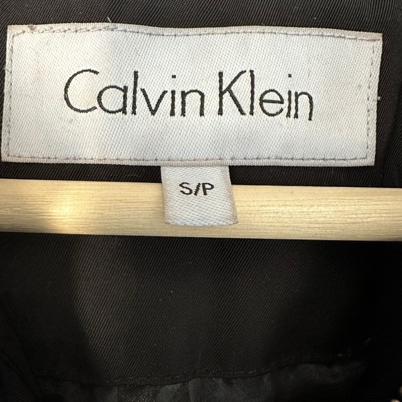 CALVIN KLEIN  WOMENS SMALL BLACK PUFFER PARKA JACKET HOODED DOUBLE ZIPPER SIZE S - Picture 15 of 16